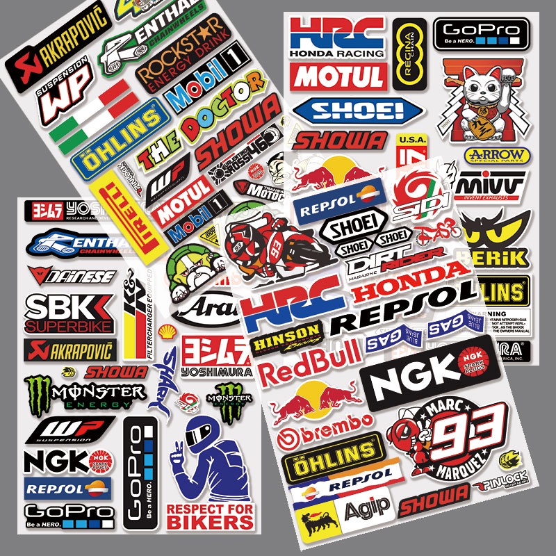 Decal Dán Trang Trí Xe Mô Tô Honda Chống Thấm Nước