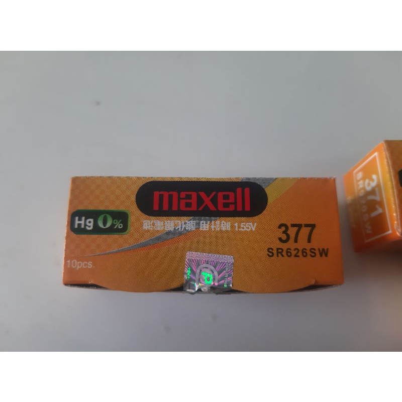 pin đồng hồ đeo tay SR626/377 maxell 1 hộp 10 pcs chính hãng maxell