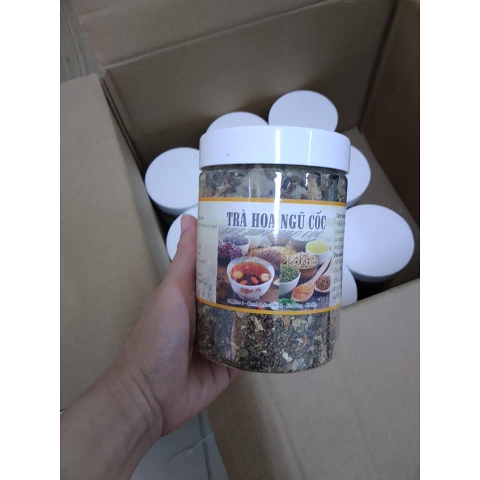 Trà hoa ngũ cốc đẹp da, thon dáng, mát gan, thanh lọc cơ thể, hộp 500g - 350g