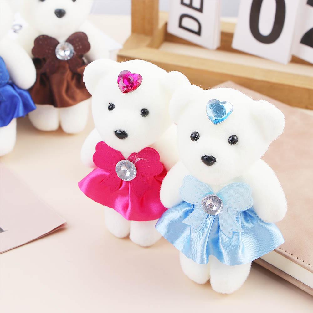 Bộ 3 Gấu Teddy Nhỏ Nhồi Bông Hoạt Hình Quà Tặng Valentine