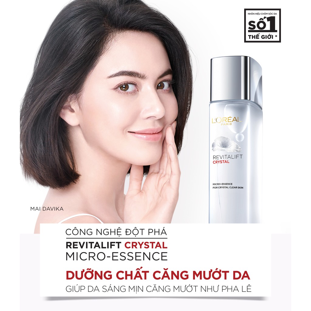 Dưỡng chất căng mướt da Loreal Paris Crystal Micro Essence 22ml