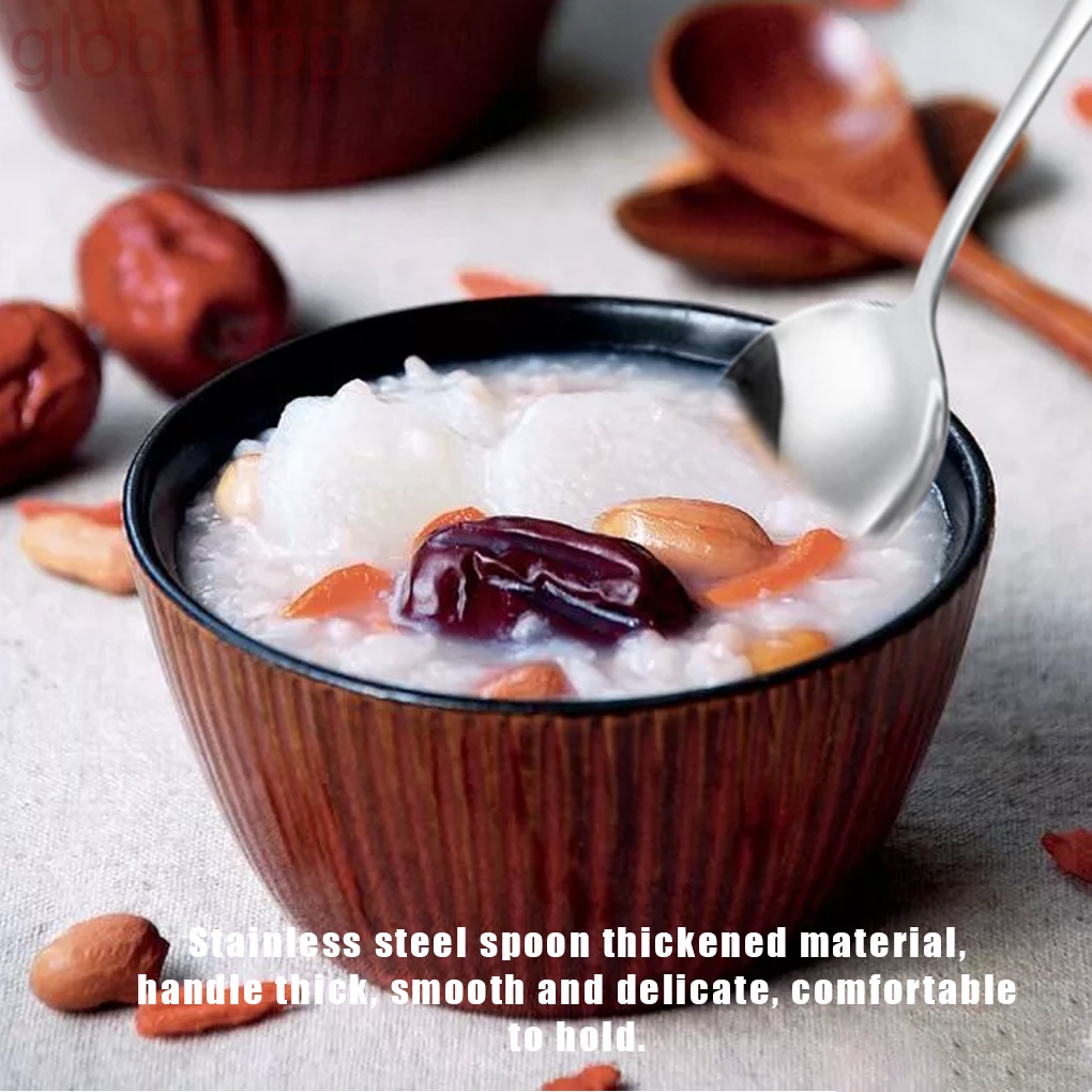 Muỗng inox tay cầm dài tiện dụng dành cho nhà bếp chất lượng cao