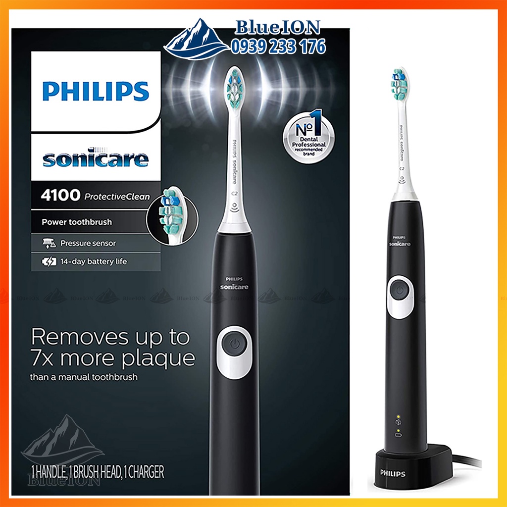 Bàn chải đánh răng điện Philips Sonicare ProtectiveClean 4100 4300 5100 5300 (hàng Mỹ)