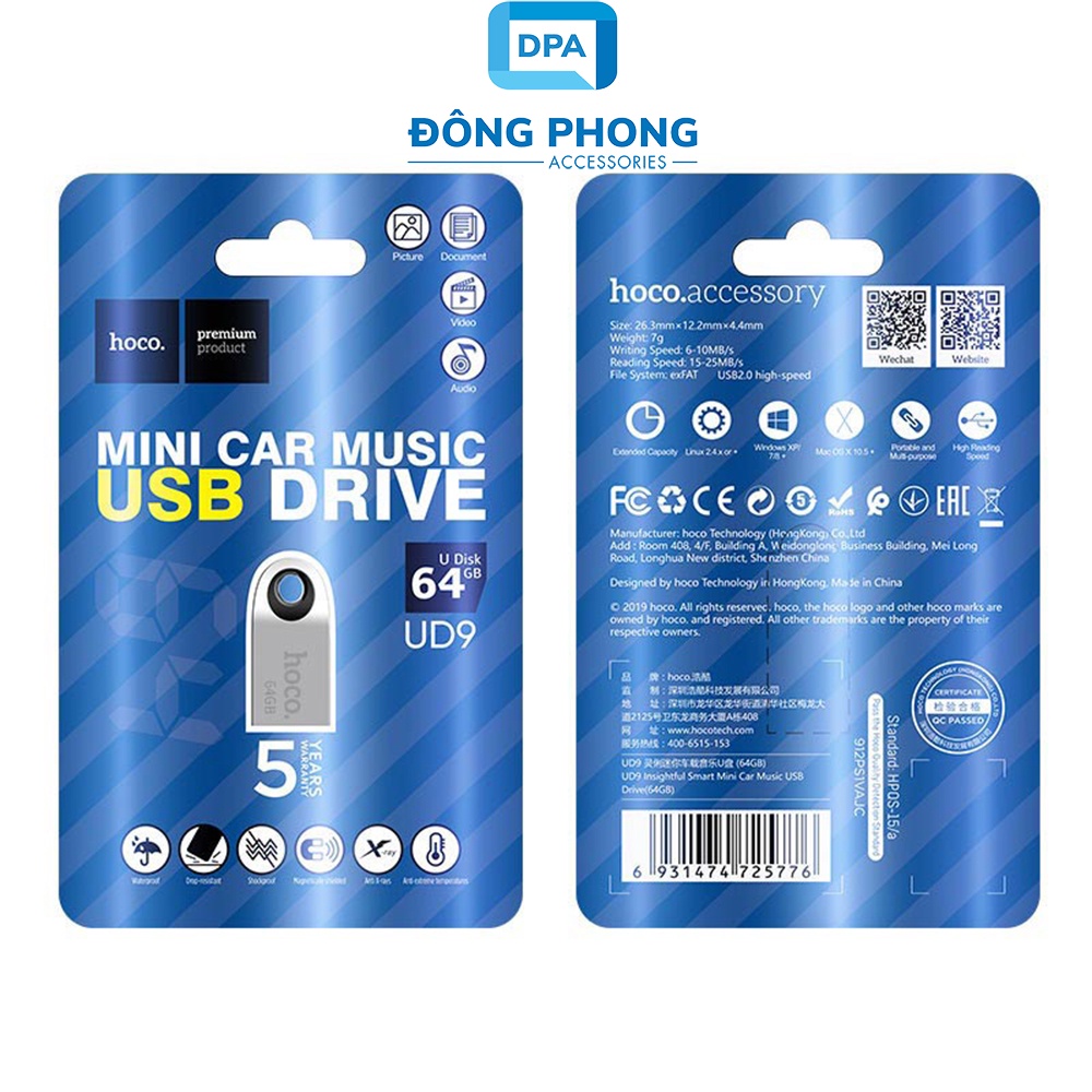 USB HOCO UD9 64GB Chính Hãng