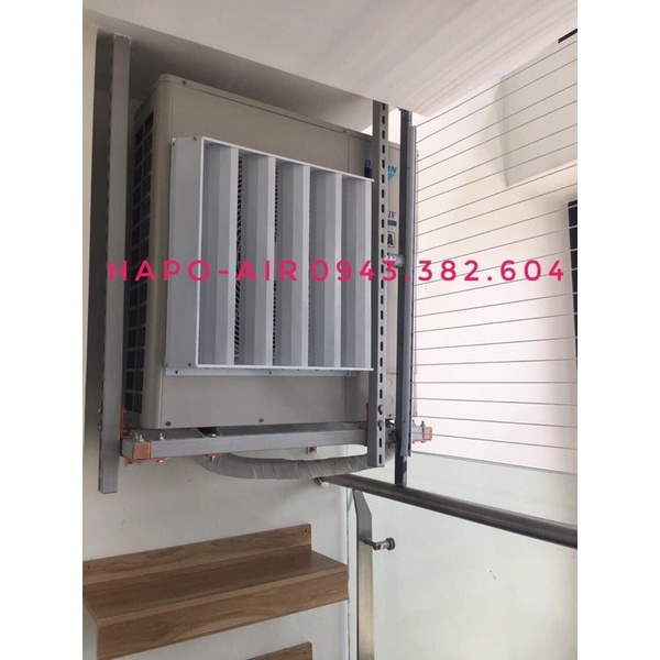 LOUVER 70x71cm - Bộ chuyển hướng gió cục nóng điều hoà Hapo-air