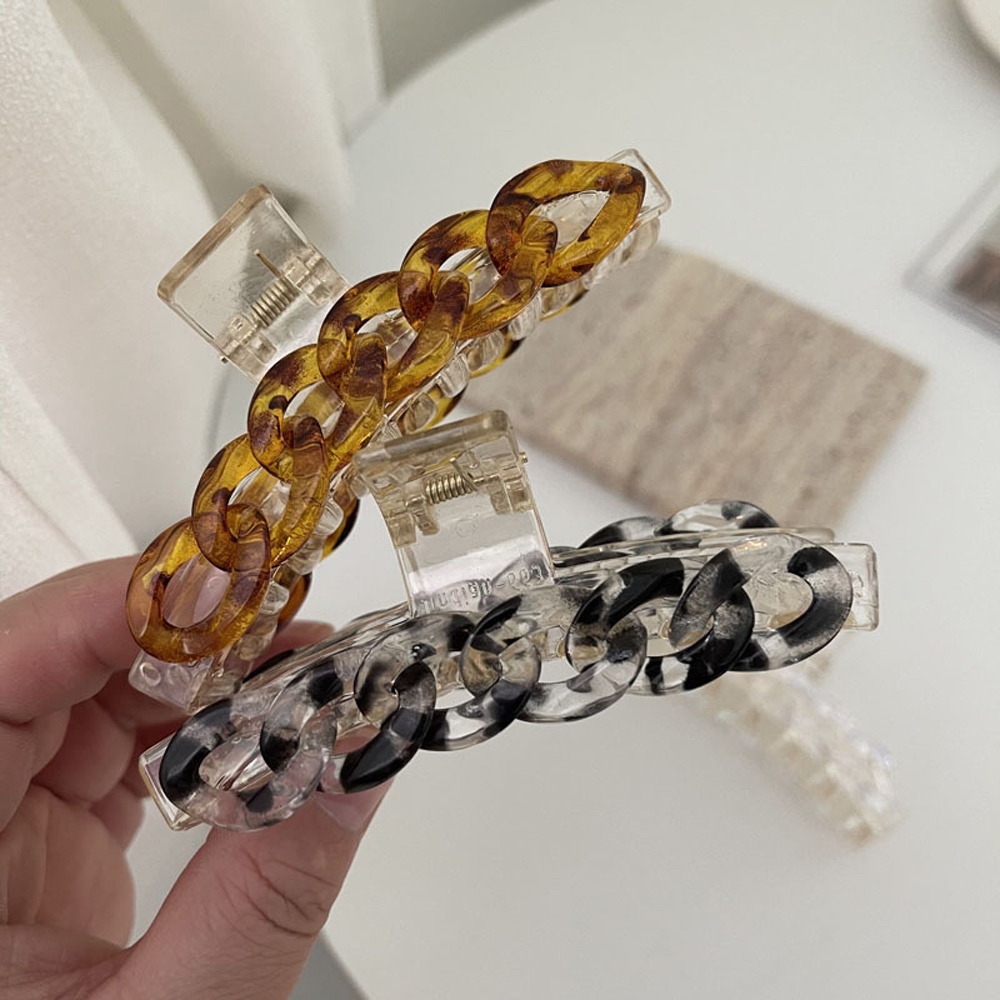 Kẹp Tóc Nhựa Họa Tiết Da Báo Nhiều Màu Thời Trang Cho Nữ