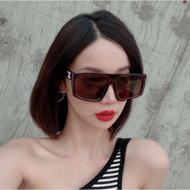 Kính mát SAMJUNE gọng nhựa hình chữ nhật chống tia UV thời trang mùa hè 2022 dành cho nam và nữ