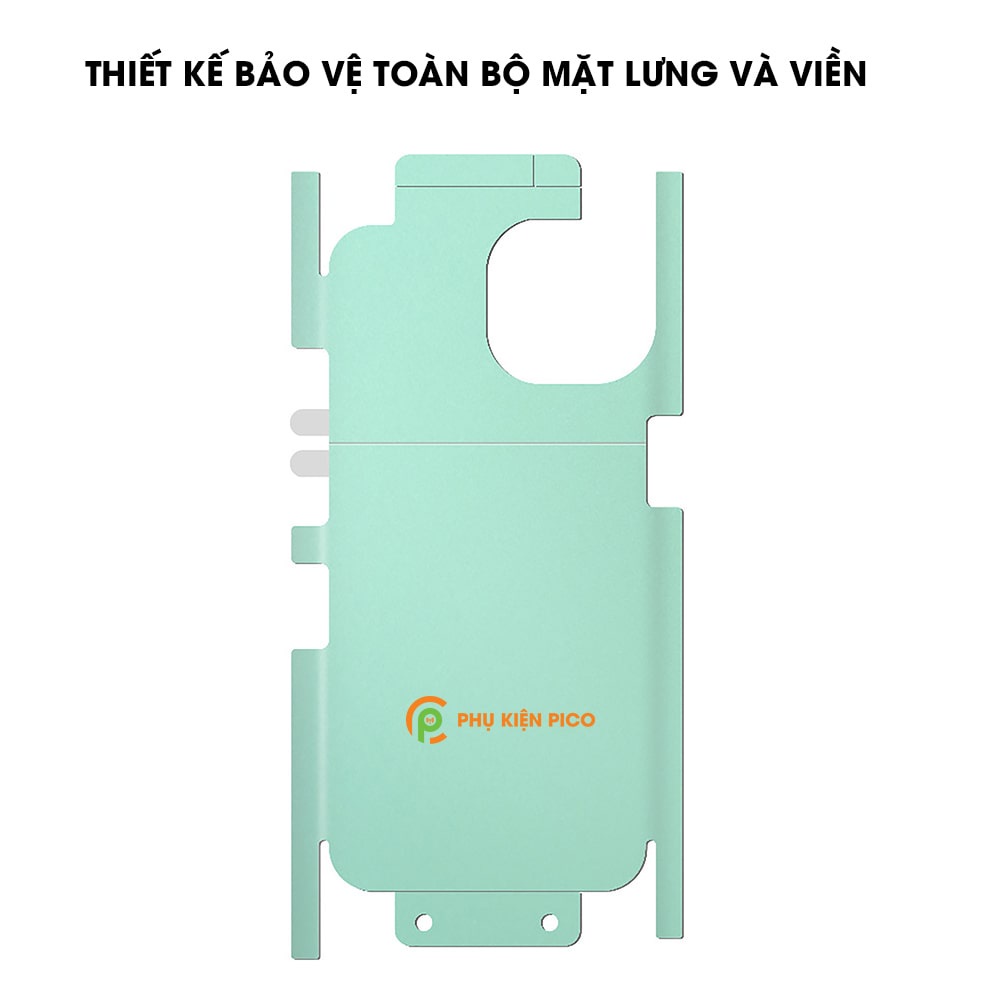 Dán lưng Iphone 13 Pro Max / Iphone 12 Mini / 12 Pro / 12 Pro Max PPF cao cấp dẻo trong suốt full viền