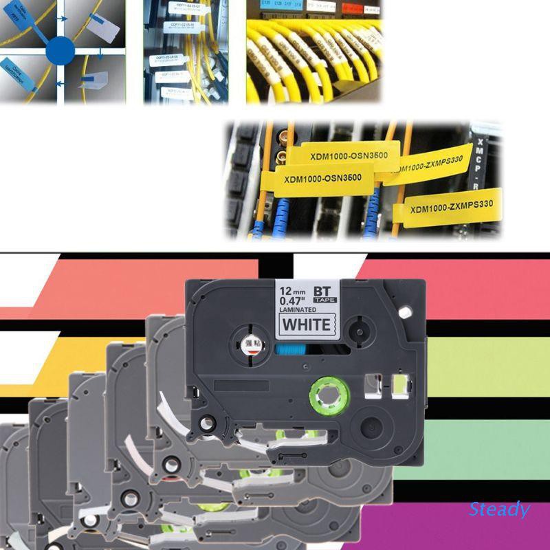 Compatible Label Tape Replacement for Brother P Touch Label Maker Tape Tze-231 431 531 631for Brother Ptouch Label Maker