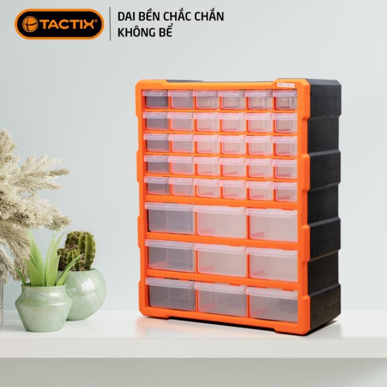 Tủ đựng linh kiện 39 ngăn TACTIX A039 đựng dụng cụ DIY, ốc vít, mũi khoan, phụ kiện điện thoại, đồ nghề