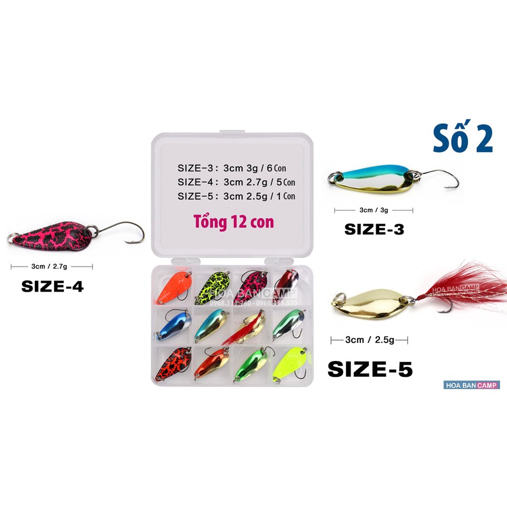 Hộp Mồi Thìa | 12 Con