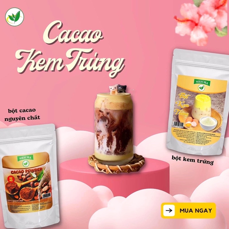 Bột Kem Trứng Neicha/ Nguyên liệu pha chế ĐỒ UỐNG, LÀM BÁNH thơm ngon béo ngậy.