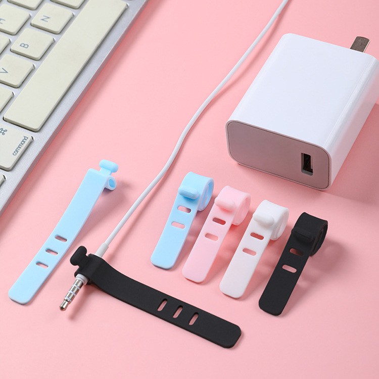 Dụng Cụ Quấn Dây Cáp / Tai Nghe / Chuột / Bàn Phím Bằng Silicone Tiện Dụng