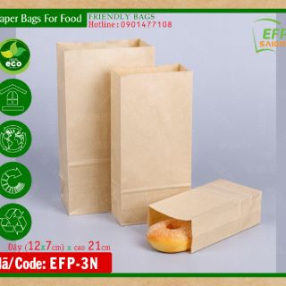 200 túi giấy đựng gà rán, thực phẩm chiên ( 21x12x7)