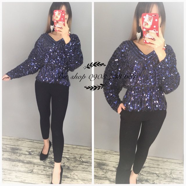 Áo kim sa tay cánh dơi