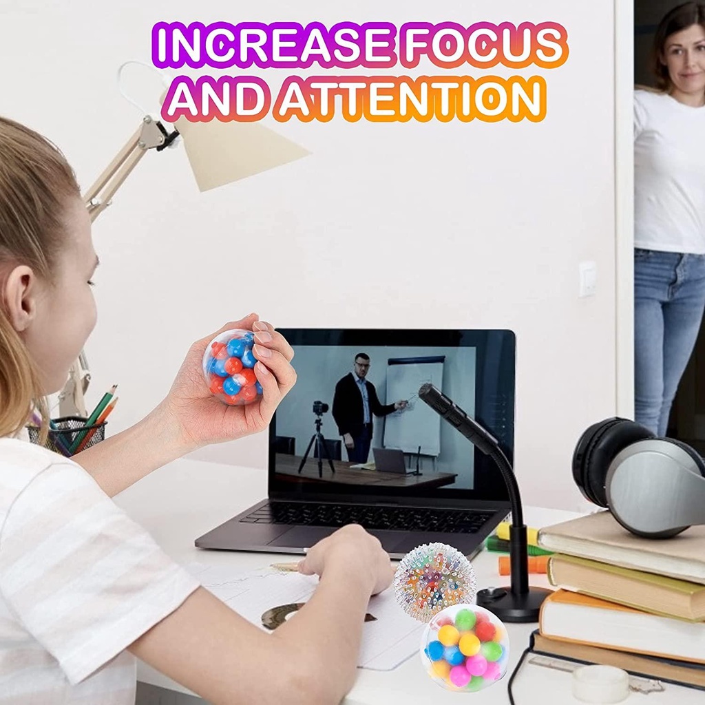 Set 1 / 5 Quả Bóng Giảm Căng Thẳng Nhiều Màu Sắc