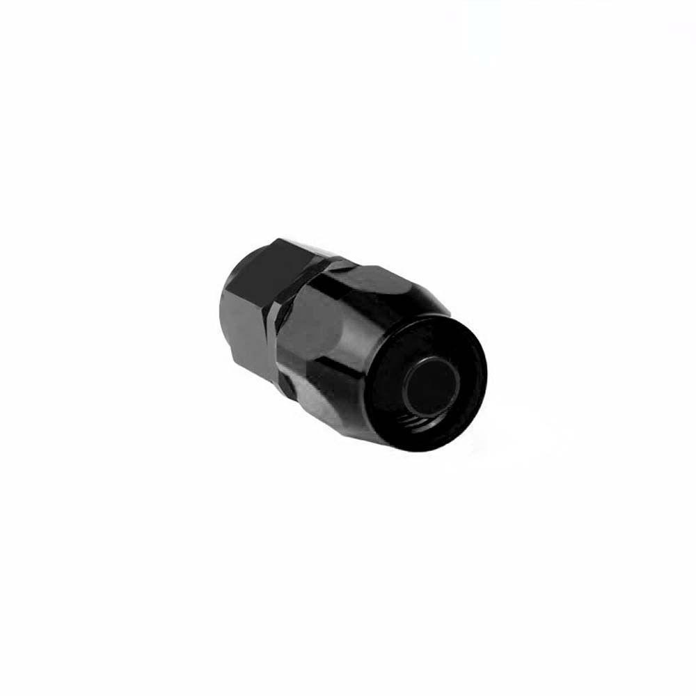 Đầu Nối Ống Dẫn Nhiên Liệu AN6 AN8 AN10 Xoay 0 Độ Bằng Nhôm Màu Đen