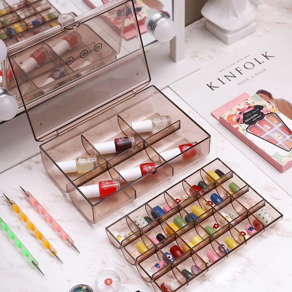 Hộp Đựng Trang Sức Hai Tầng Kiểu Hình Học Dùng Làm Quà Tặng Cho Bạn Gái