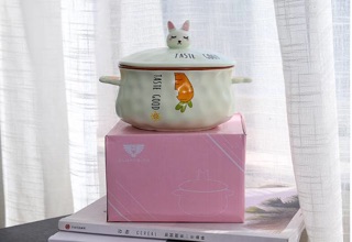 BÁT SỨ HÌNH NỒI 2 QUAI CÓ NẮP