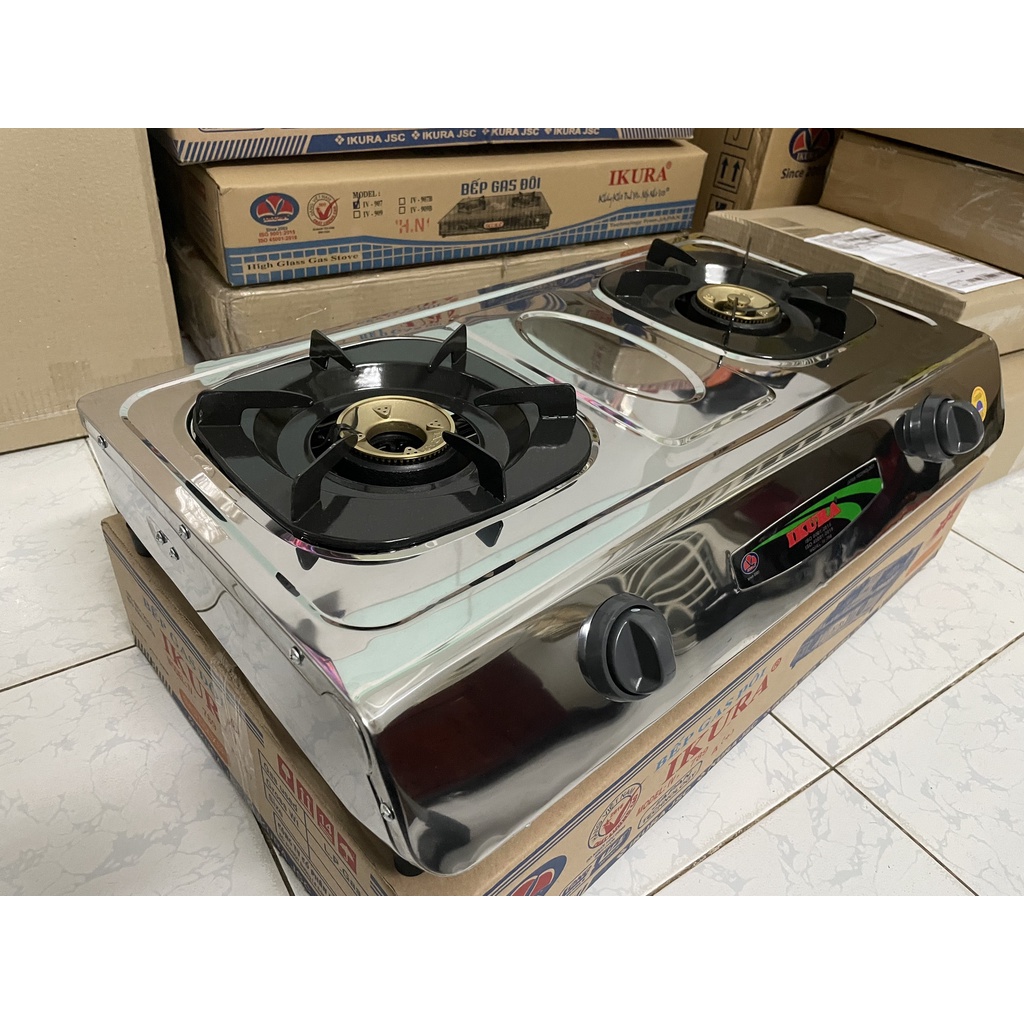 Bếp ga dương mặt inox 789A+ siêu bền, tiết kiệm ga, lửa mạnh