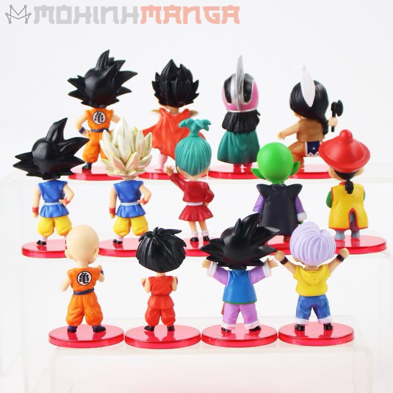 [CÓ QUÀ] Combo 13 nhân vật Dragon Ball Bảy Viên Ngọc Rồng Son Goku Gohan Trunk Cadic Vegeta Chichi Bulma Krillin Goten