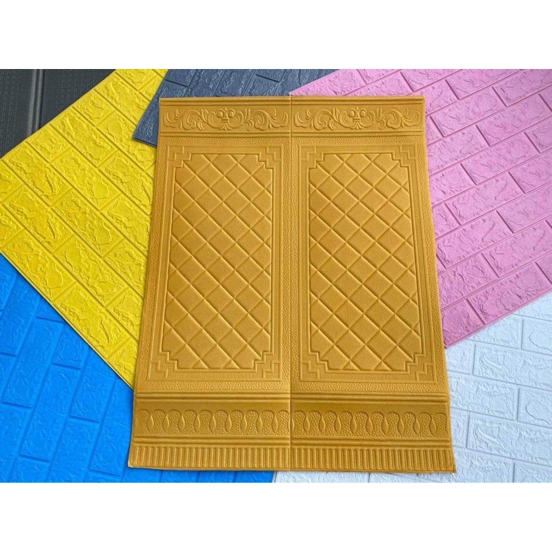 Xốp dán chân tường giả gỗ 70x90cm hàng chuẩn loại 1