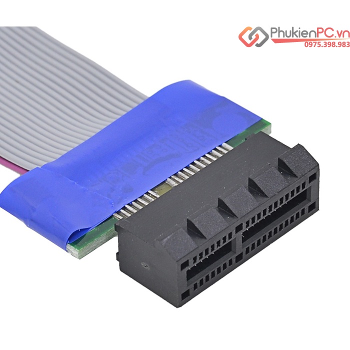 Dây cáp Riser PCI-E 1X nối dài 20cm cho Card WIFI Bluetooth, Card mạng LAN RJ45, Card RS232 RS485 COM LPT Parallel