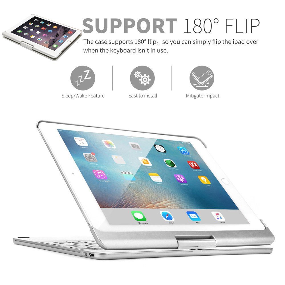 Bàn phím Bluetooth F360 for iPad Pro 10.5 có 7 màu đèn - H_Shop_VN