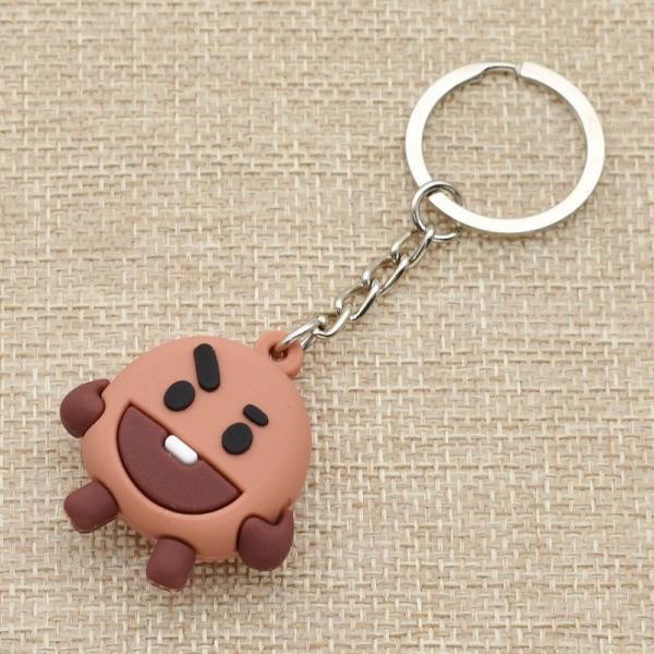 Móc Khóa Nhựa Hình Nhân Vật BTS BT21 - Bánh Quy Shooky