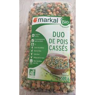 Đậu Hà Lan hữu cơ Markal (xanh, vàng) 500g