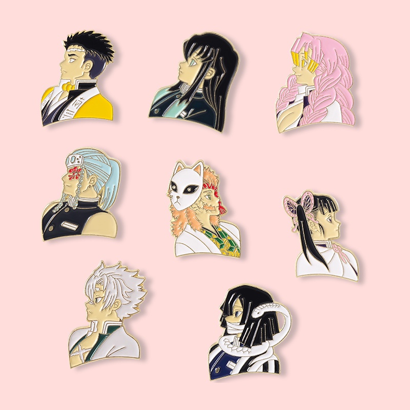 Ghim cài áo QIHE JEWELRY hình nhận vật anime