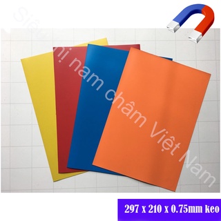 Nam Châm Lá Dẻo A4 nhiều màu