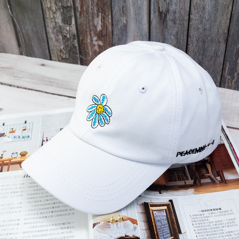 Nón Kết Hoa Cúc Trắng Nam Nữ Xinh Tươi P1616 - LoanTay