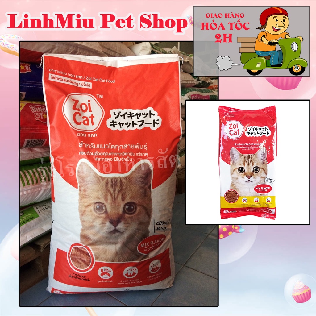 Bao 20kg - Thức ăn hạt cho mèo trưởng thành  Zoi Cat - Gói 1kg x20