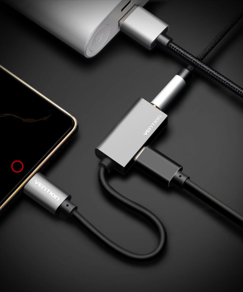 Dây Cáp Chuyển Đổi Âm Thanh Usb Type C Sang 3.5mm Aux 3.5 Jack Cắm Tai Nghe Cho Xiaomi Mi6