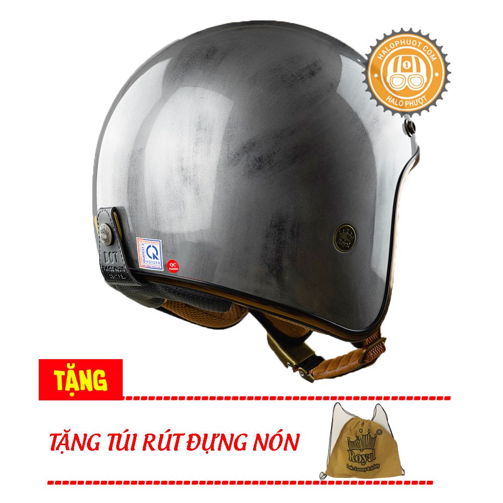 Nón bảo hiểm 3/4 Royal M20C Xước Bóng (Lót tháo rời)