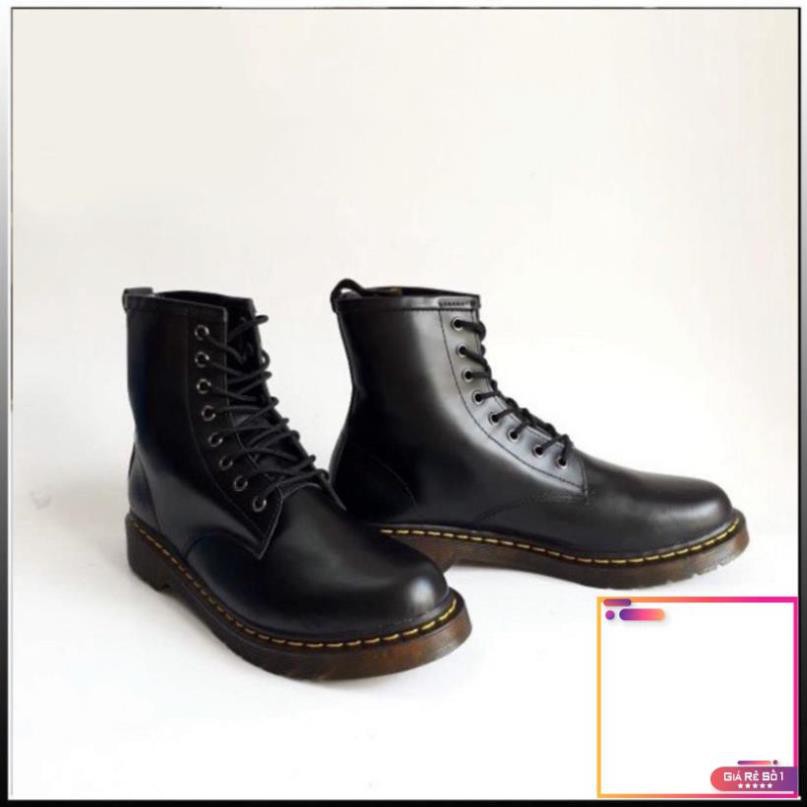 Giày Boots Martens nam SN11 cao cổ da bò đến độn thời trang  -V1