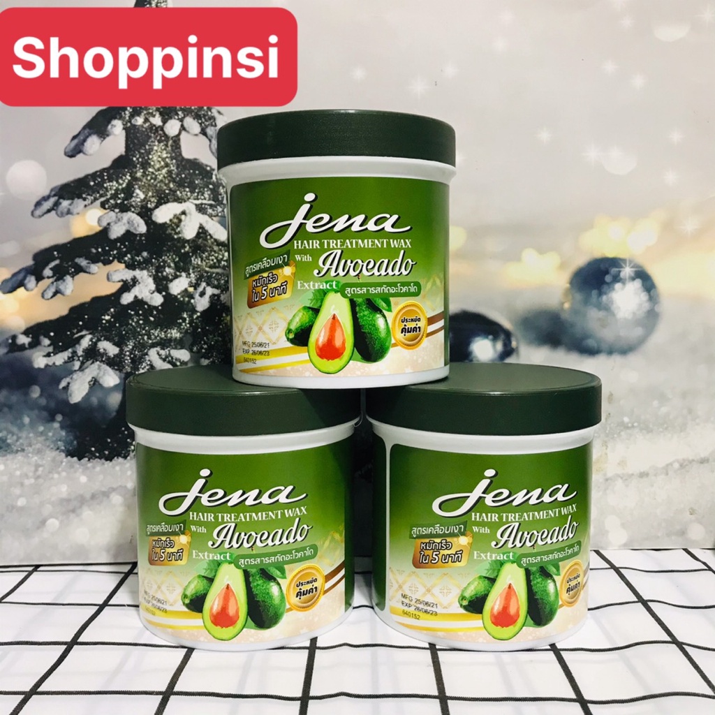 Kem ủ tóc Jena Hair Treatment Wax VỊ BƠ- Thái Lan (500g)