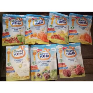 Bột ăn dặm Fruto Nga đủ vị 200gr [Date T3/2019]