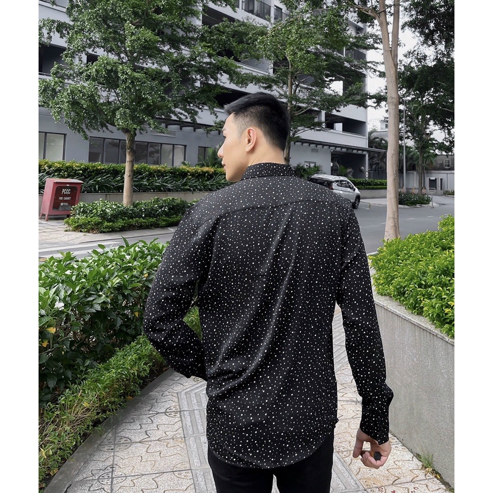 Áo sơ mi nam dài tay vải lụa cao cấp S34