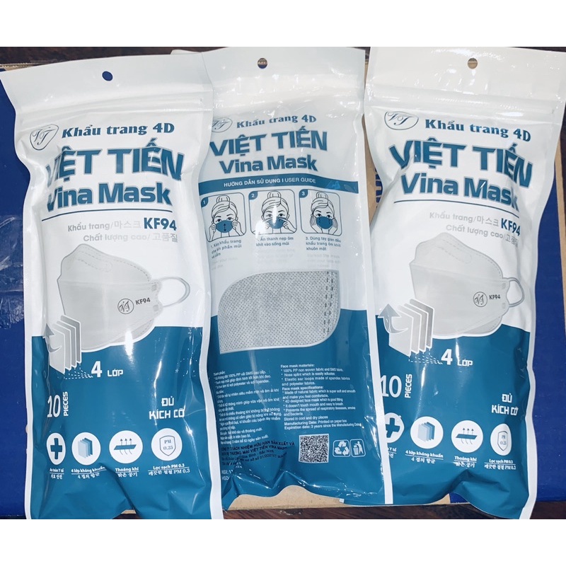Khẩu trang Việt Tiến Vina Mask KF94