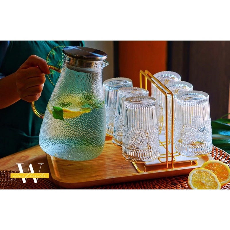 SET BÌNH NƯỚC VÀ CÔC THUỶ TINH CAO CẤP