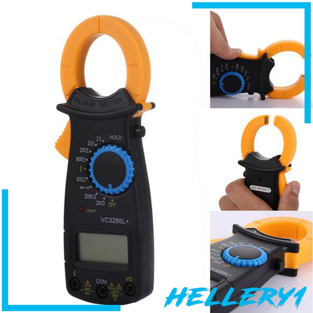 [Hellery1] Kẹp Vạn Năng Kế Kỹ Thuật Số AC DC Đo Điện Áp Ampe Kế Ampe Kế
