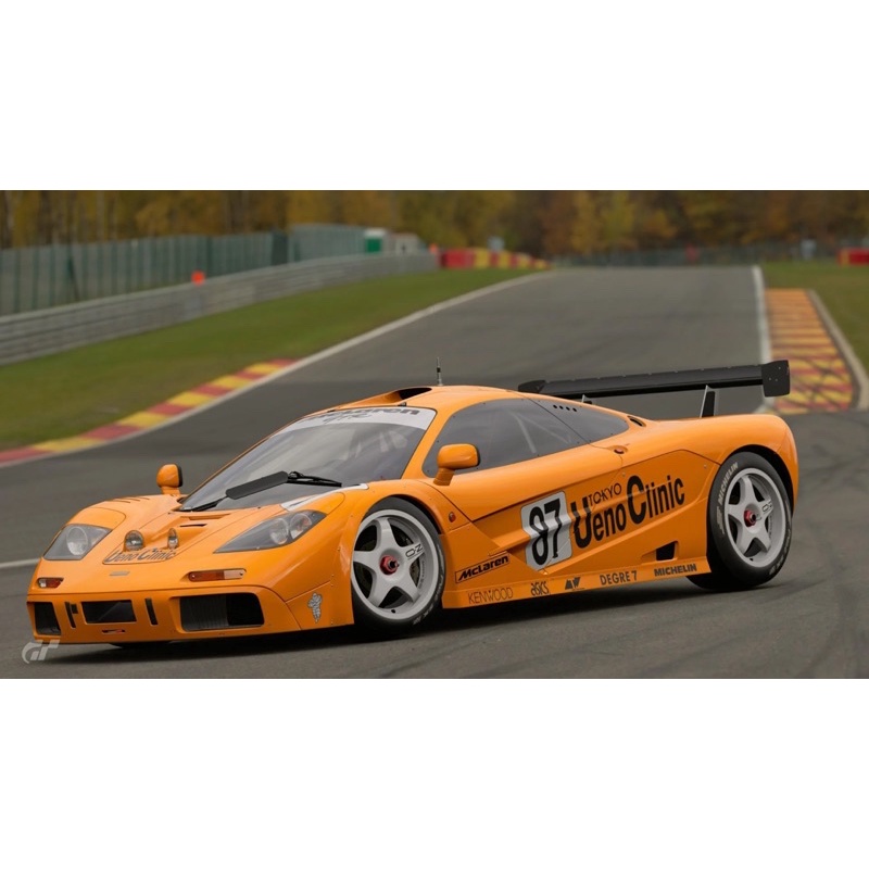 Xe mô hình Hot Wheels Mclaren F1 GTR, màu cam hiếm hotwheels Gran Turismo