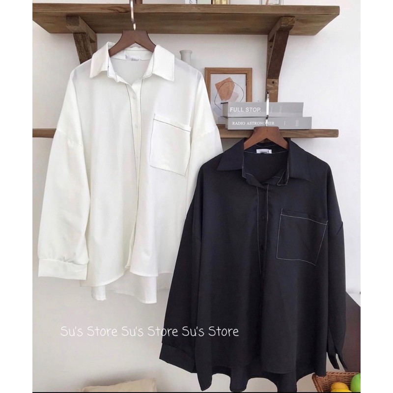 Áo sơ mi chỉ nổi 3 màu | BigBuy360 - bigbuy360.vn