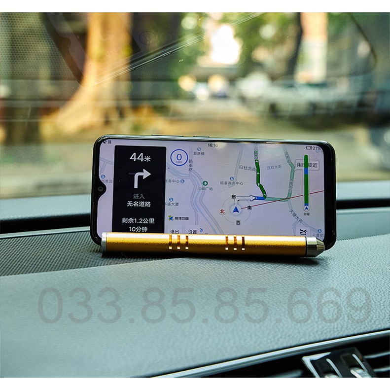 [NHẬP KHẨU] Bảng ghi số điện thoại HỢP KIM CAO CẤP trên ô tô - Tích hợp giá đỡ điện thoại, Phá kính an toàn và SÁP THƠM