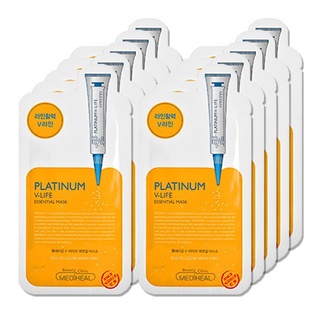 [Hàng mới về] 10 Mặt nạ MEDIHEAL Platinum tạo cằm hình chữ V 25ml