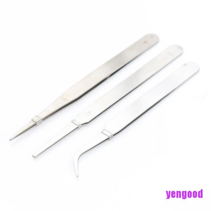 Bộ 3 Dụng Cụ Sửa Chữa Điện Tử Bằng Thép Không Gỉ Độ Chính Xác Cao DIY