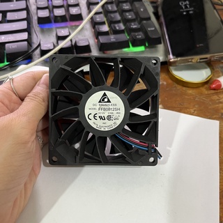 Quạt tản nhiệt delta 12v 8cm 0.6A hàng hút thổi mạnh chế linh kiện