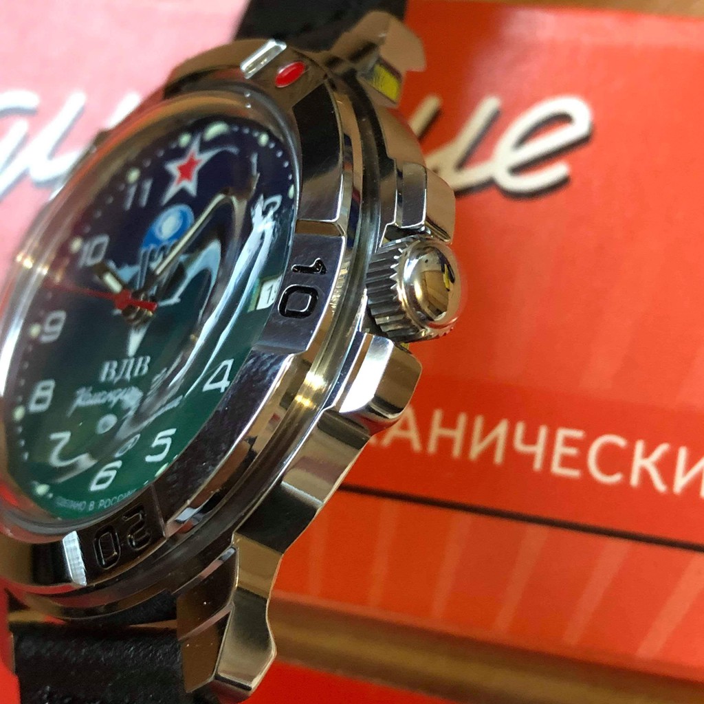 Đồng hồ nam Vostok máy cơ lên giây, size mặt 40. Đồng hồ Nga Vostok Komandirskie 811818